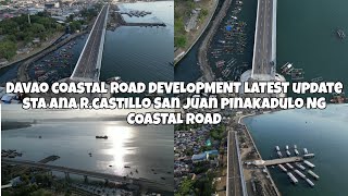 DRONE SHOTS STA ANA WHARF MAJOR BRIDGE PINAKADULO NG COASTAL ROAD DAVAO DEVELOPMENT