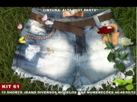 short jeans cintura alta tamanho 48