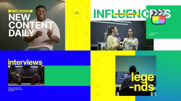 Modern Channel Modular Template for Final Cut Pro — MotionVFX