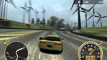 NFS MW Corvette Challenge Circuit Track Preview