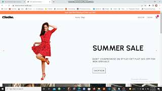 Ecommerce website using ReactJS
