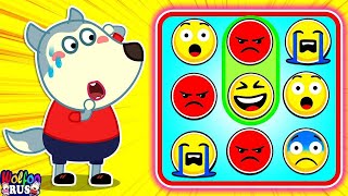 картинка: Вулфу, не выбирай неправильную эмоцию | мультики для детей | Wolfoo Russian