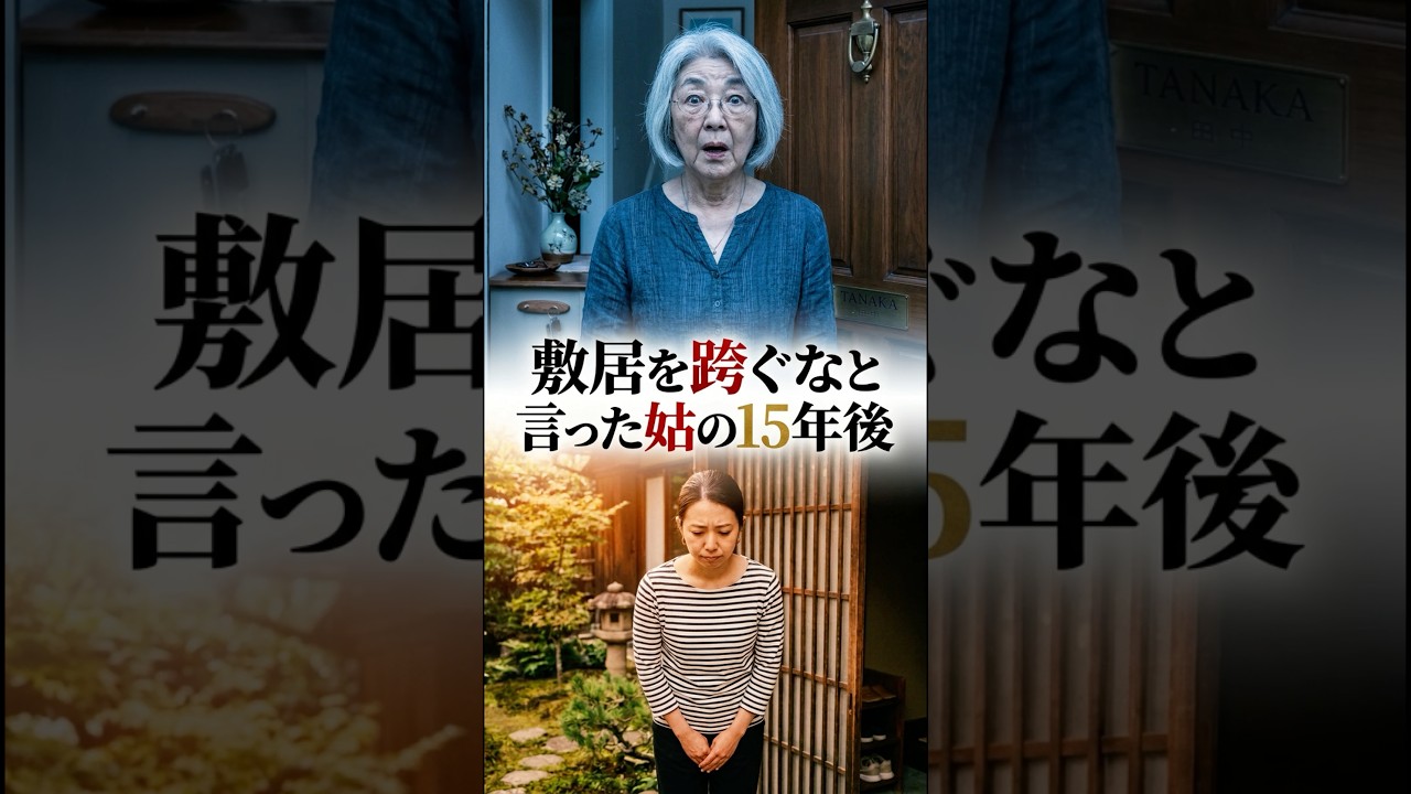 敷居を跨ぐなと言った姑の15年後 #ショートドラマ #スカッと #嫁姑 #嫁いびり #嫁姑問題