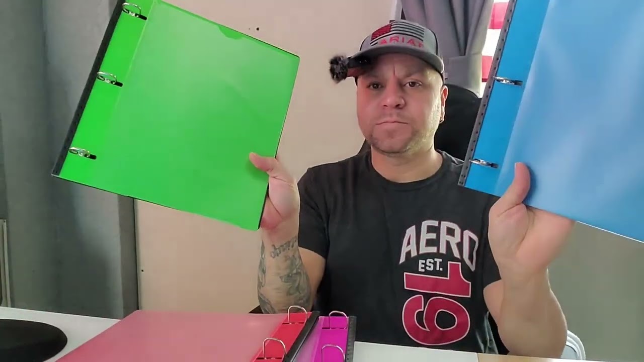 INFUN 1 Inch Telescoping 3 Ring Binder - 4PCS, Flexible Round Binder with Customizable Front Cover