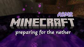 ASMR Minecraft: Preparing for the Nether (sensitive whispers, keyboard sound, background asmr)