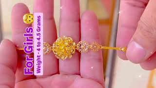 New Model Light Weight Gold Jewellery Designs with Weight||Latest Collection of Gold Jewellery Set 🥰