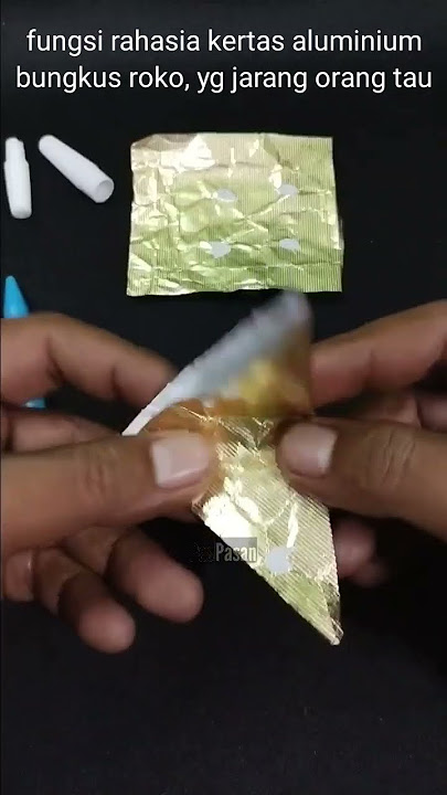 fungsi RAHASIA kertas aluminium roko #diy #kreatif #idekreatif
