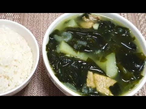 СУП С МОРСКОЙ КАПУСТЫ! Рецепт Миек кука. Очень полезный!