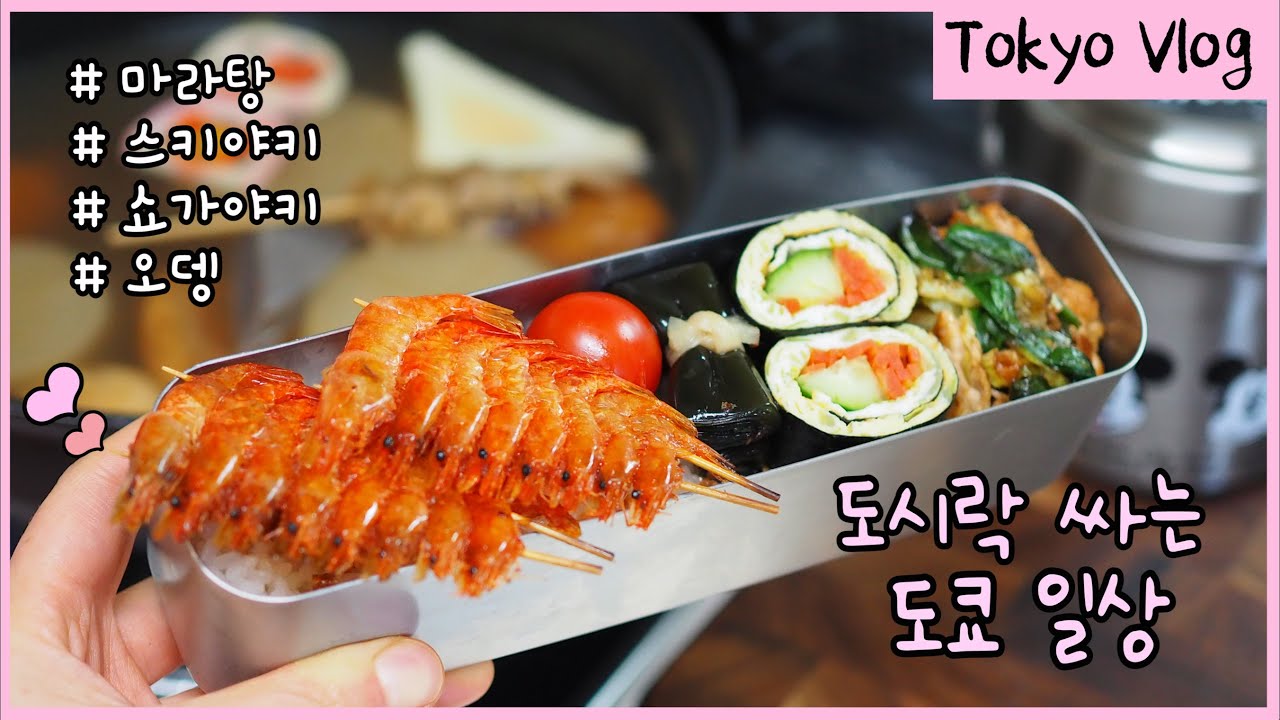 Sub) Tokyo vlog✨shogayaki lunch box, oden, sukiyaki 🍢shopping at Korean, Chinese supermarket🛒