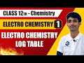 Lecture-1||Electrochemistry || Class-12 ||Exams|| Important || Use For Log Table || Nernst Equations