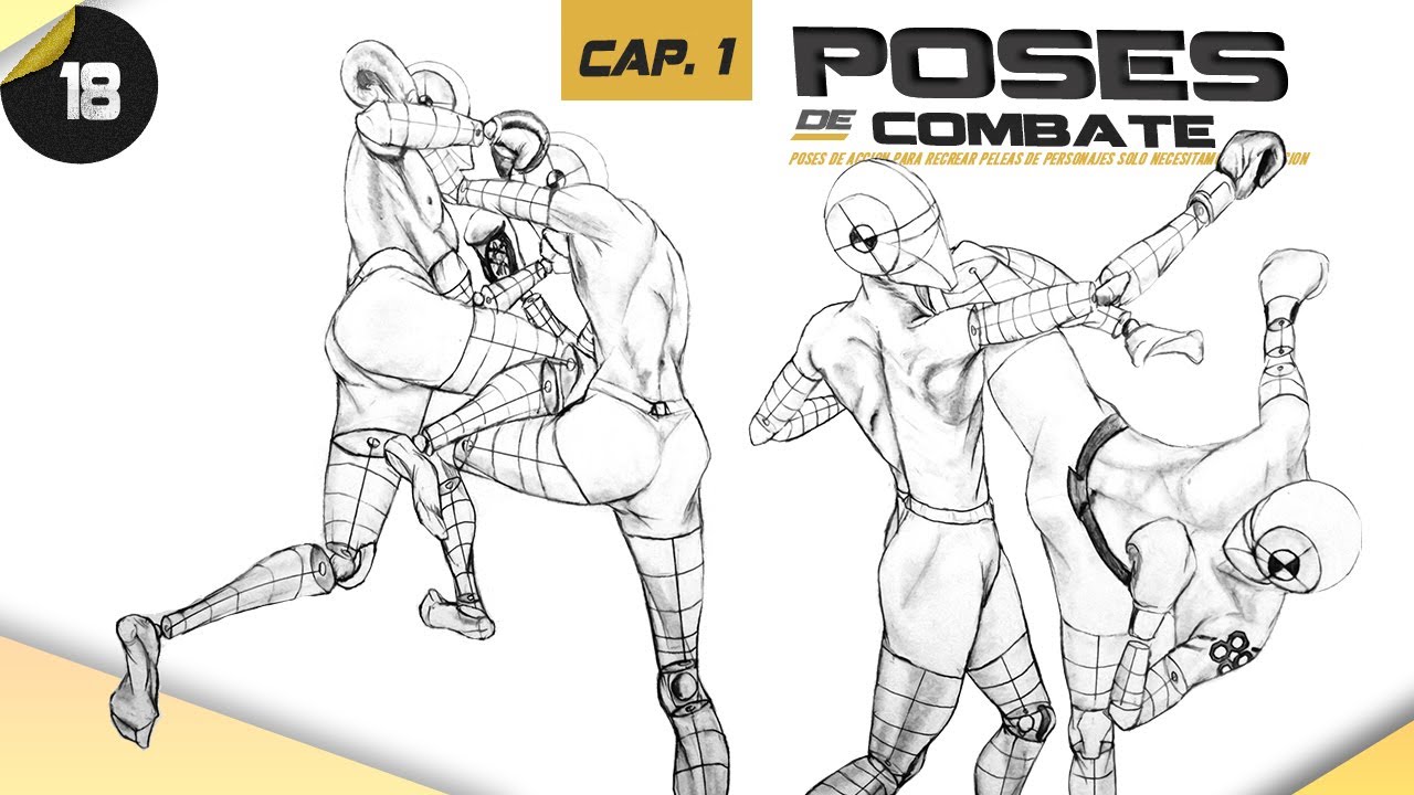Como dibujar poses de combate –Peleas by [G88] - YouTube