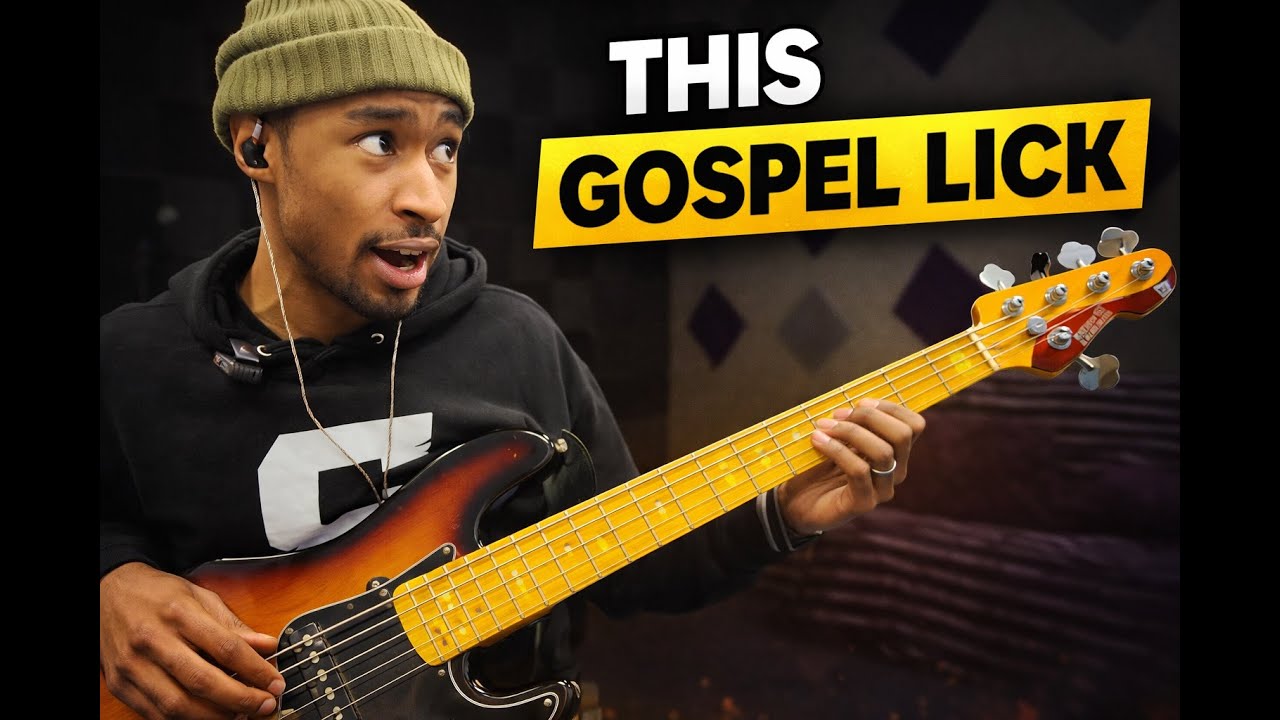 Learn this viral gospel bass lick - YouTube
