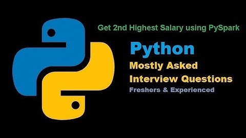 Data Engineering Interview Question | Second Highest Salary in Pyspark | Pyspark Interview Question