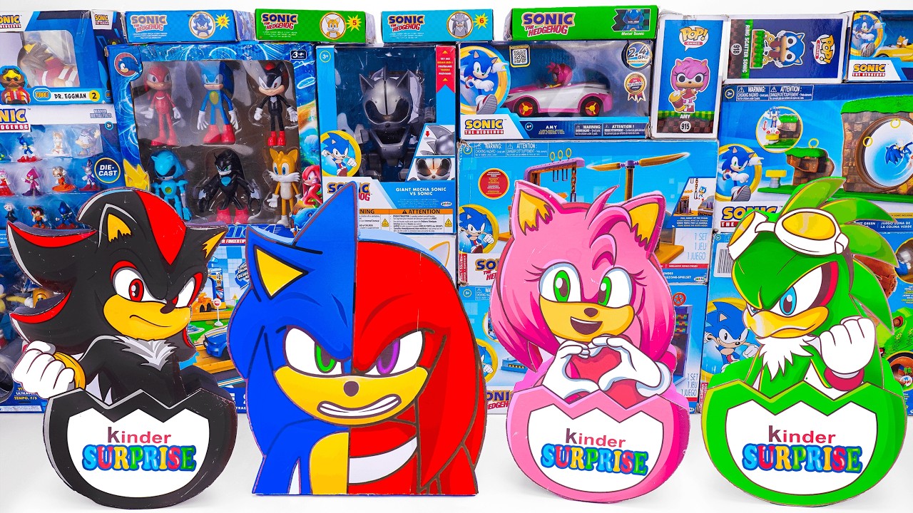 Unboxing Sonic The Hedgehog Toys Collection | Pinball Track Set Circuit De Flipper