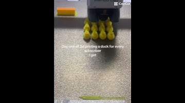 3d printing a duck every time i get a subscriber