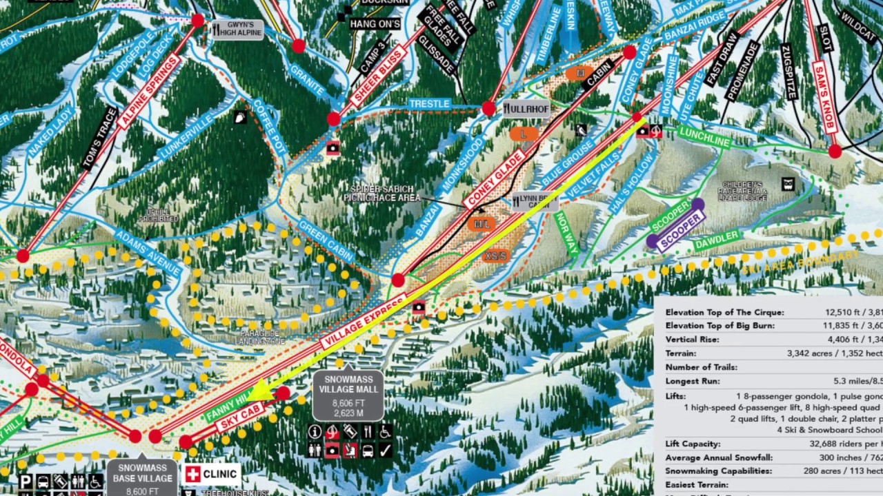 2020 01 06 Aspen Snowmass Village Express Mid station To Base YouTube
