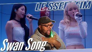 LE SSERAFIM 'Swan Song' Live Performance REACTION | Kazuha's Voice Is So Sweet 🥹