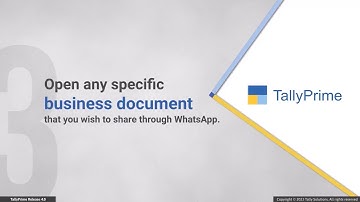 How to Send Documents from TallyPrime Through WhatsApp | TallyHelp