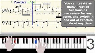 MidiIllustrator Music Notation Software - Practice Session with Step by Step Mode
