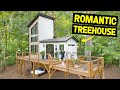 ROMANTIC & LUXURIOUS 300sqft TINY HOME TREEHOUSE AIRBNB! (Full Tour)