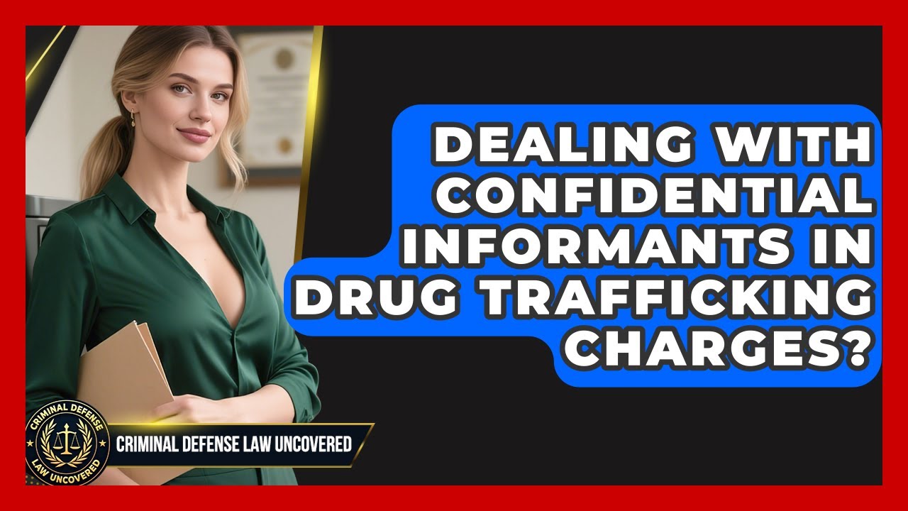 Dealing With Confidential Informants In Drug Trafficking Charges ...