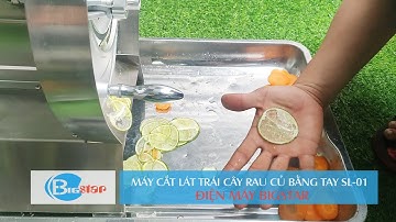 Máy cắt lát trái cây rau củ bằng tay SL01 - Nhỏ gọn, tiện lợi, thiết bị cần có trong không gian bếp.