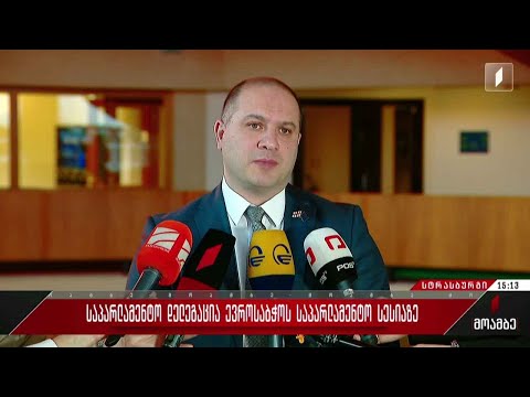 საპარლამენტო დელეგაცია ევროსაბჭოს საპარლამენტო სესიაზე