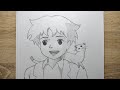 كيف ترسم روميو عهد الاصدقاء خطوة بخطوة للمبتدئين رسم شخصيات عهد الاصدقاء 