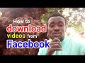 How to downloads from facebook for free  imoru sadat