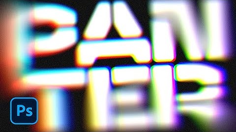 How To Make Text With Chromatic Aberration in Photoshop