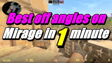 Best off angles on MİRAGE in 1 minute #cs2 #csgo #cs2clips #trending  with@mikrayel