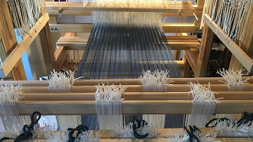 Weaving a Drawloom Project (Part 2): Threading the Heddles and Tying On
