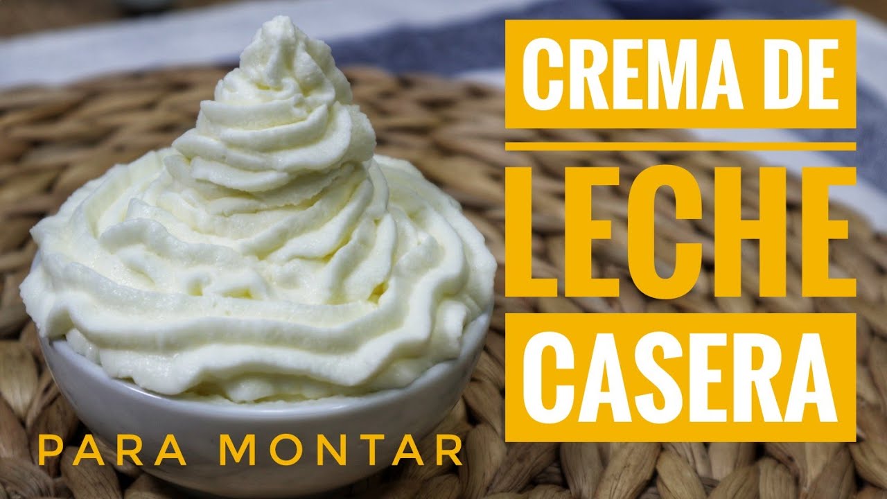 CREMA DE LECHE PARA MONTAR / Nata para montar casera / Solo Dos