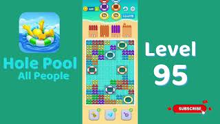 Hole Pool All People Level 95 Walkthrough 🎯 | Color Match Puzzle Gameplay | Mini Boss