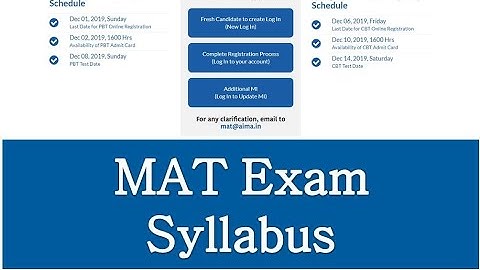 AIMA MAT Syllabus 2021: Detailed Section-wise Exam Syllabus