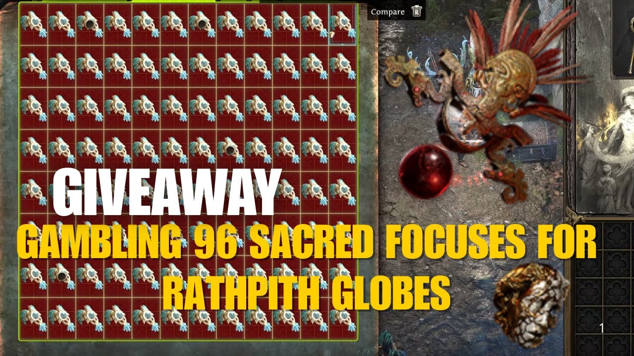 Can 96 Sacred Focuses Get Me RATHPITH GLOBE? | GIVEAWAY
