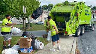 Pennsylvania Garbage Trucks In Action