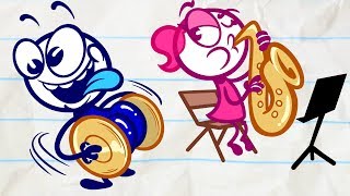 A Cymbal Plan And More Pencilmation! | Animation | Cartoons | Pencilmation