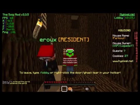 Minecraft Hypixel Housing Parkour! Trolling Finn! #1 - YouTube