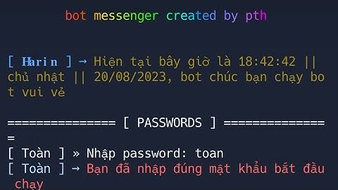 Tạo bot chat share file Bot Mesenger 385 lệnh ngol mượt - botchat
