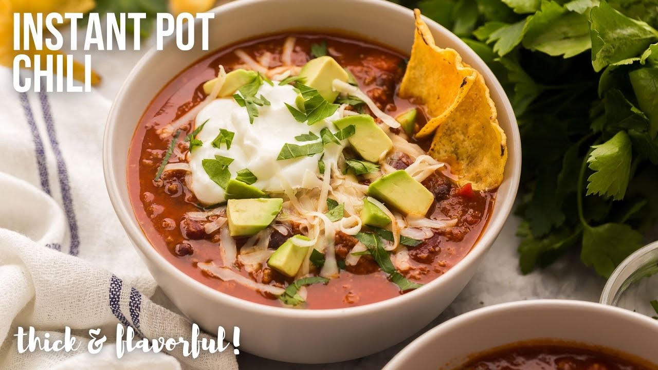 BEST Instant Pot Chili: thick and full of flavor! | The Recipe Rebel ...