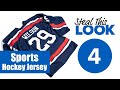 Steal This Look #4 - Hockey Jersey with Perforated Text & Numbers