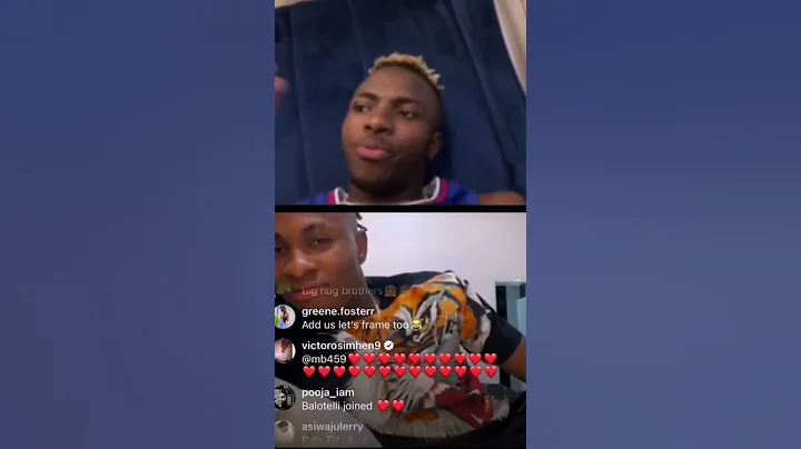 Victor #osimhen speaks about Mario #balotelli #shorts #naijasports #chukwueze