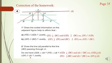gr6 ex4 and 6,7 p 35, 36 relative position of two lines in the plane