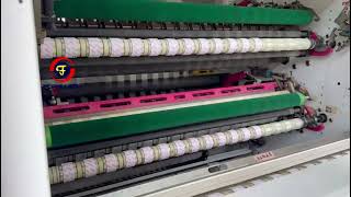 Fully Auto Super Clear Tape Slitting Rewinding Machine in Customer Factory #tape #slittingmachine