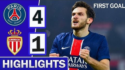 But Khvicha Kvaratskhelia | PSG vs Monaco 4-1 Résumé du Match | Ligue 1 2024-2025