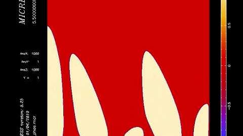 Phase Field Modelling - Simulation of Steel Solidification