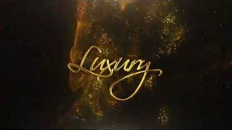 2511 -  Bright Particles Flow gold Logo Reveal beauty intro animation