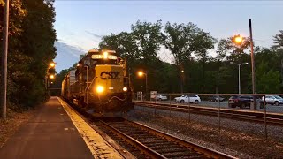 CSX B721's conductor Steps out of the cab and Gives us a salute.