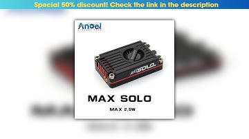 Slide RUSH TANK MAX SOLO 5.8GHz 2.5W High Power 48CH VTX Video Transmitter with CNC shell for RC FP